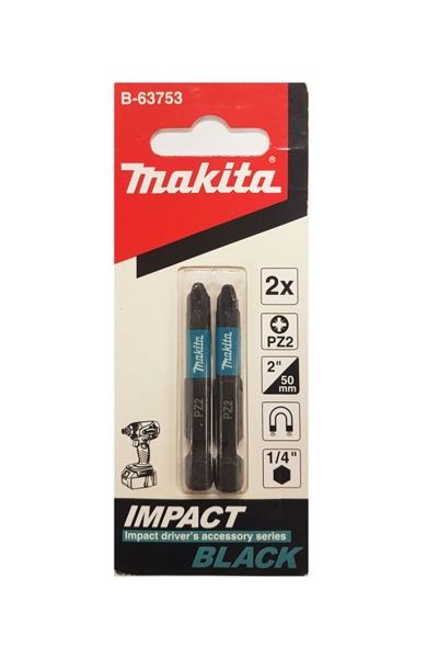 Makita B-63753 2 Adet Impact Black Pz2 50mm Vidalama Bits Uç