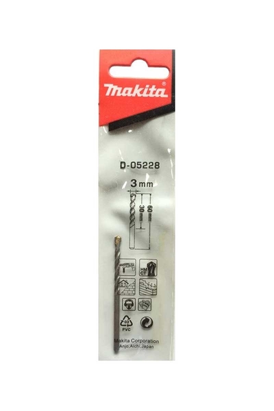 Makita Aksesuar - Makita D-05228 3x60mm Elmas Matkap Ucu Makita D-05228 3x60mm Elmas Matkap Ucu - Thumbnail