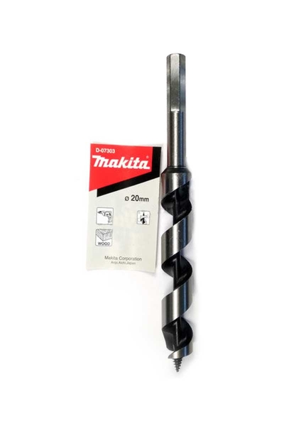 Makita D-07303 20X200mm Ahşap Burgu Matkap Ucu - Thumbnail