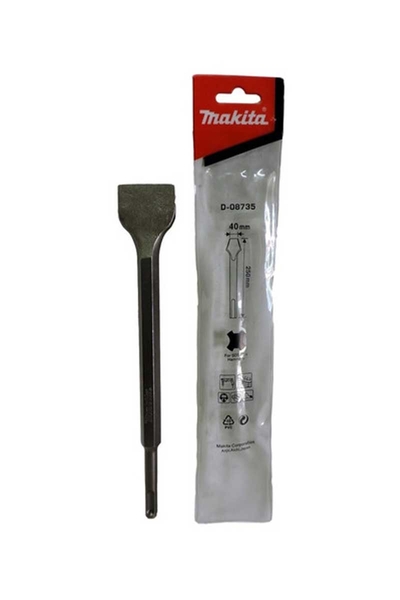 Makita Aksesuar - Makita D-08735 40x250mm Sds Plus Geniş Keski Makita D-08735 40x250mm Sds Plus Geniş Keski - Thumbnail