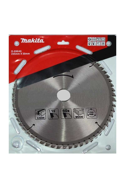 Makita Aksesuar - Makita D-09640 235mm 60 Diş Elmas Daire Testere Makita D-09640 235mm 60 Diş Elmas Daire Testere - Thumbnail