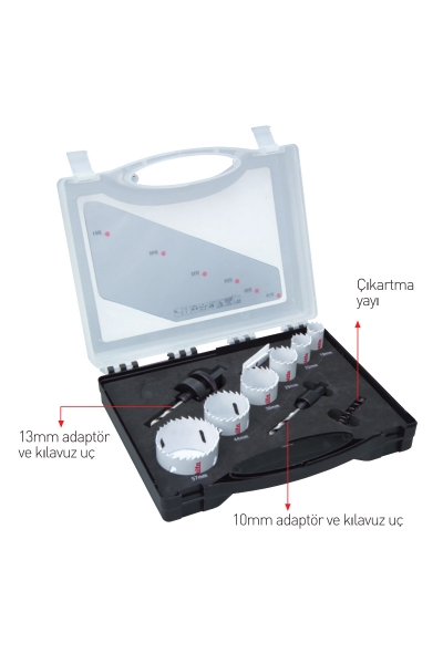 Makita Aksesuar - Makita D-16944 16-51mm Bi Metal Delik Testere Panç Elektrikçi Seti Makita Aksesuar - Makita D-16944 16-51mm Bi Metal Delik Testere Panç Elektrikçi Seti