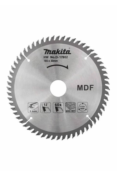 Makita D-17902 185mm 60 Diş TCG Daire Testere - Thumbnail