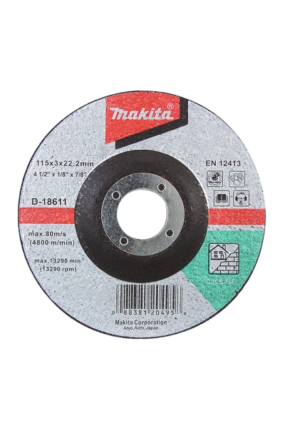 Makita Aksesuar - Makita D-18611 25 Adet 115x3mm Bombeli Flex Taş Makita Aksesuar - Makita D-18611 25 Adet 115x3mm Bombeli Flex Taş
