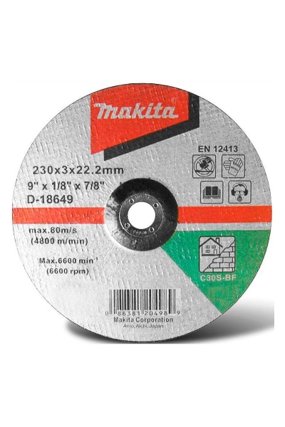 Makita Aksesuar - Makita D-18649 25 Adet 230x3mm Bombeli Flex Taş Makita Aksesuar - Makita D-18649 25 Adet 230x3mm Bombeli Flex Taş
