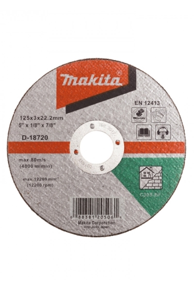 Makita Aksesuar - Makita D-18720 50 Adet 125x3mm Düz Flex Taş Makita Aksesuar - Makita D-18720 50 Adet 125x3mm Düz Flex Taş