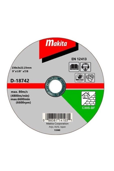 Makita Aksesuar - Makita D-18742 50 Adet 230x3mm Düz Flex Taş Makita Aksesuar - Makita D-18742 50 Adet 230x3mm Düz Flex Taş