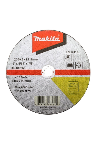 Makita Aksesuar - Makita D-18792 50 Adet 230x2mm İnce Düz Flex Taş Makita Aksesuar - Makita D-18792 50 Adet 230x2mm İnce Düz Flex Taş