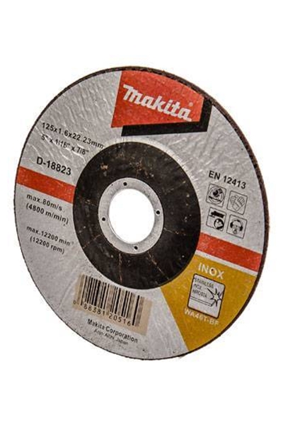 Makita Aksesuar - Makita D-18823 25 Adet 125x1.6mm İnce Bombeli Düz Flex Makita Aksesuar - Makita D-18823 25 Adet 125x1.6mm İnce Bombeli Düz Flex
