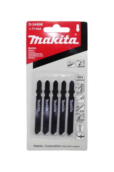 Makita Aksesuar - Makita D-34908 5 Adet B-22 Dekupaj Testere Bıçağı (1) Makita Aksesuar - Makita D-34908 5 Adet B-22 Dekupaj Testere Bıçağı (1)
