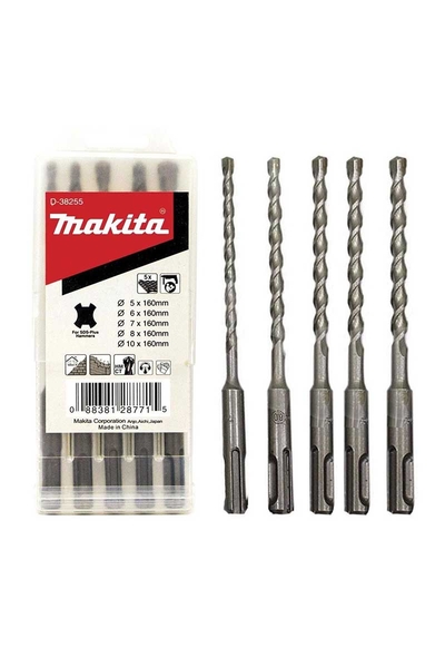 Makita Aksesuar - Makita D-38255 5 Parçalı SDS Plus Matkap Ucu Seti