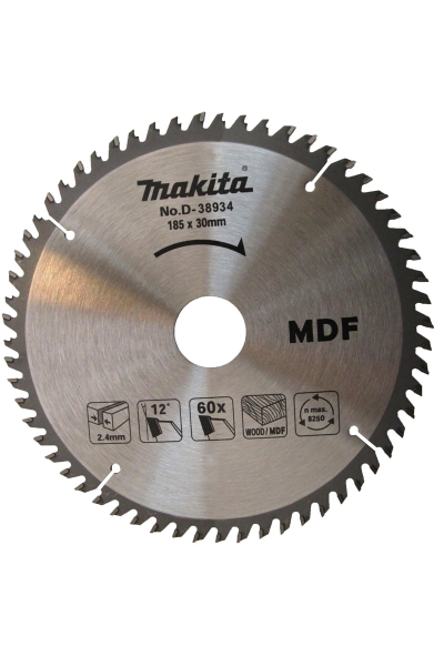 Makita Aksesuar - Makita D-38934 185mm 60 Diş ATB Daire Testere