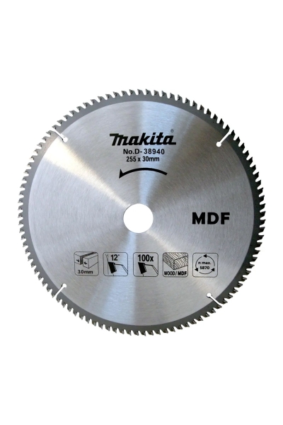 Makita Aksesuar - Makita D-38940 255mm 100 Diş ATB Daire Testere Makita D-38940 255mm 100 Diş ATB Daire Testere - Thumbnail