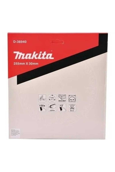 Makita Aksesuar - Makita D-38940 255mm 100 Diş ATB Daire Testere Makita D-38940 255mm 100 Diş ATB Daire Testere - Thumbnail