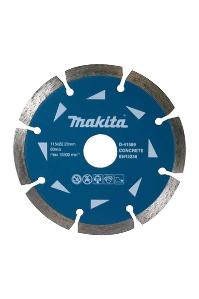 Makita Aksesuar - Makita D-41589 115mm Segmanlı Elmas Testere Makita Aksesuar - Makita D-41589 115mm Segmanlı Elmas Testere