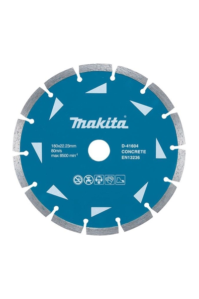Makita Aksesuar - Makita D-41604 180mm Segmanlı Elmas Testere Makita Aksesuar - Makita D-41604 180mm Segmanlı Elmas Testere