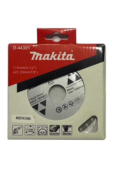 Makita Aksesuar - Makita D-44301 115x2mm Turbo Elmas Testere Makita D-44301 115x2mm Turbo Elmas Testere - Thumbnail