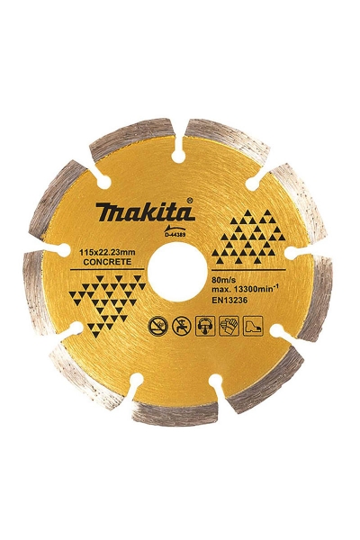 Makita Aksesuar - Makita D-44389 115mm Segmanlı Elmas Testere Makita Aksesuar - Makita D-44389 115mm Segmanlı Elmas Testere