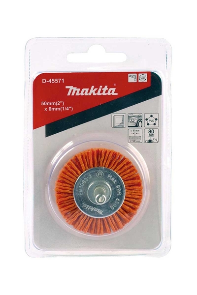 Makita D-45571 80 Kum Naylon Daire Fırça - Thumbnail