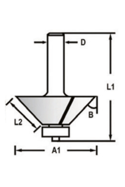 Makita D-48686 Freze Bıçağı - Thumbnail
