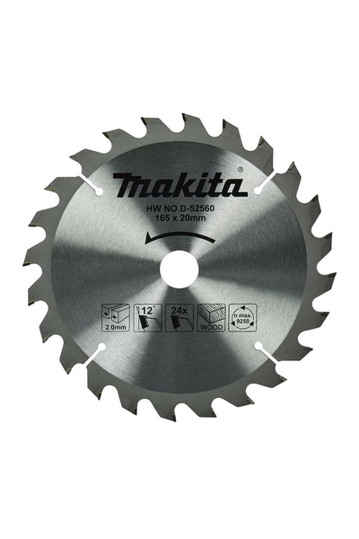 Makita D-52560 165mm 24 Diş Elmas Daire Testere Makita D-52560 165mm 24 Diş Elmas Daire Testere
