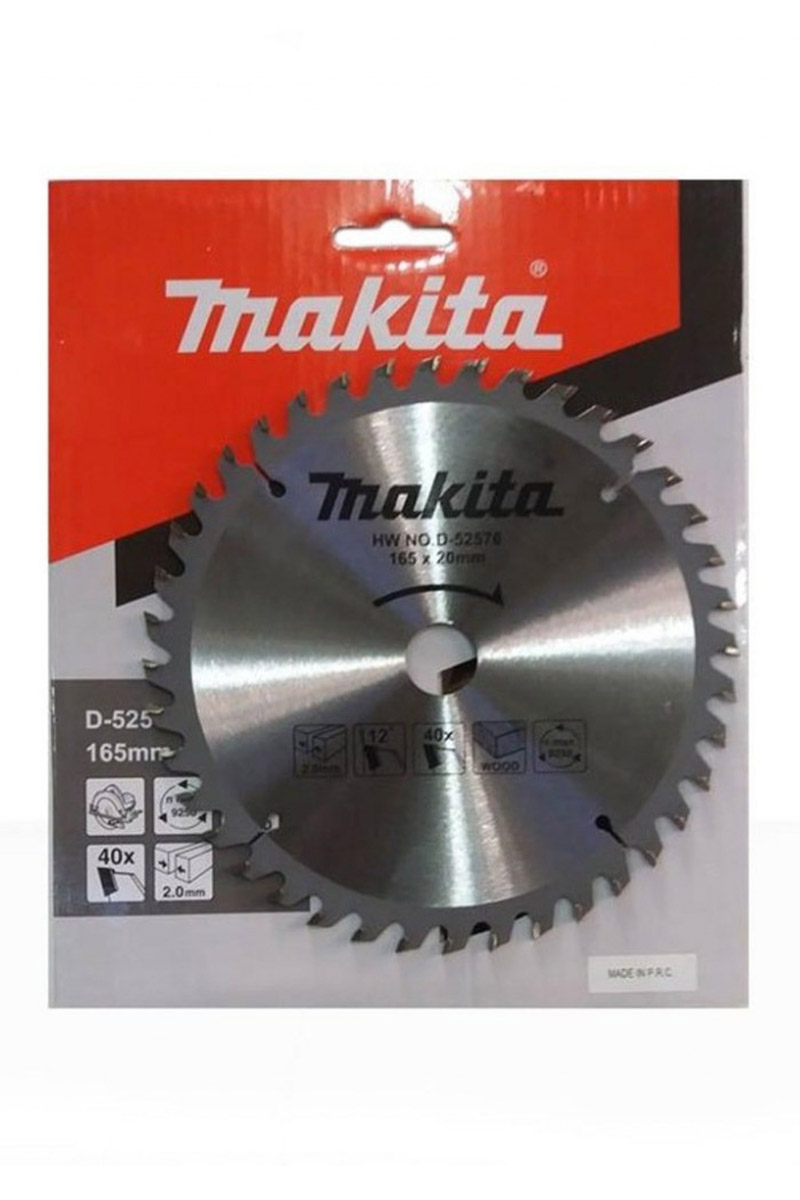  Makita D-52576 165mm 40 Diş Elmas Daire Testere