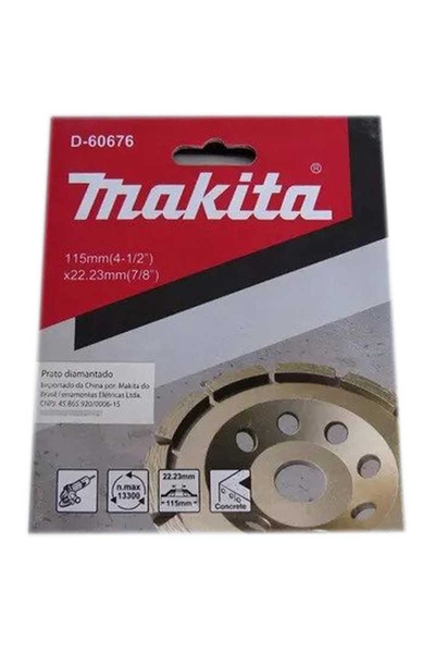 Makita D-60676 115x8mm Tek Sıra Elmas Çanak Disk - Thumbnail