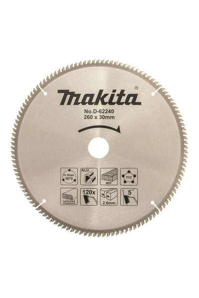 Makita Aksesuar - Makita D-62240 260mm 120 Diş Multi Daire Testere