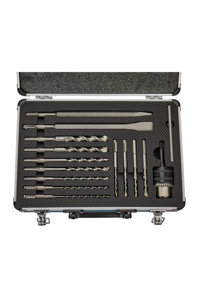 Makita D-71174 14 Parçalı Matkap Ucu Keski ve Mandren Seti - Thumbnail