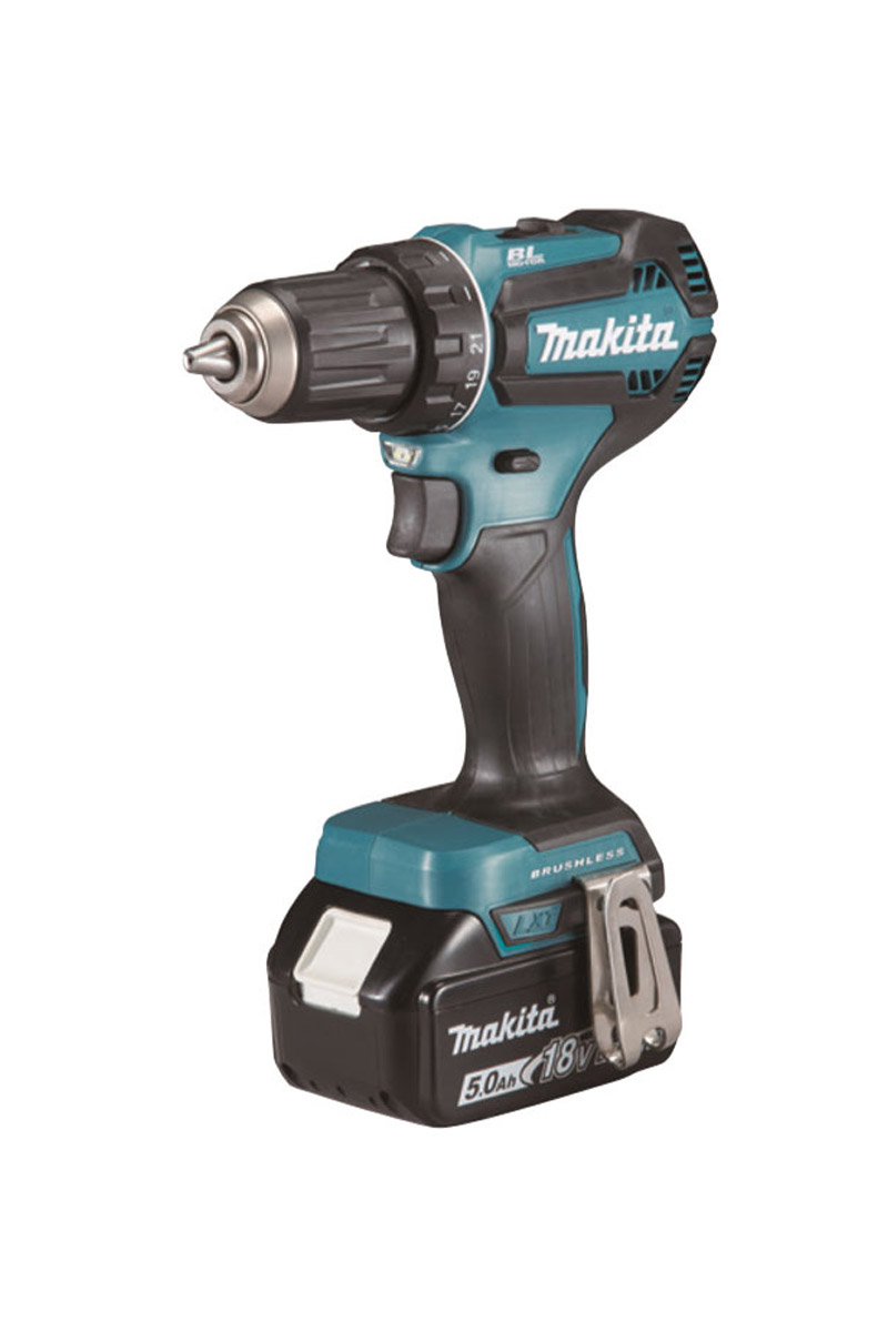  Makita Ddf485rtj 18v Li Çift Akülü Şarjlı Darbesiz Matkap