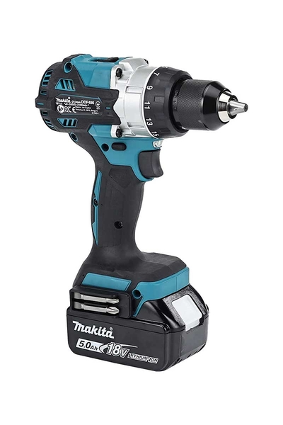 Makita - Makita DDF486RTJ Akülü Darbeli Matkap Makita DDF486RTJ Akülü Darbeli Matkap - Thumbnail