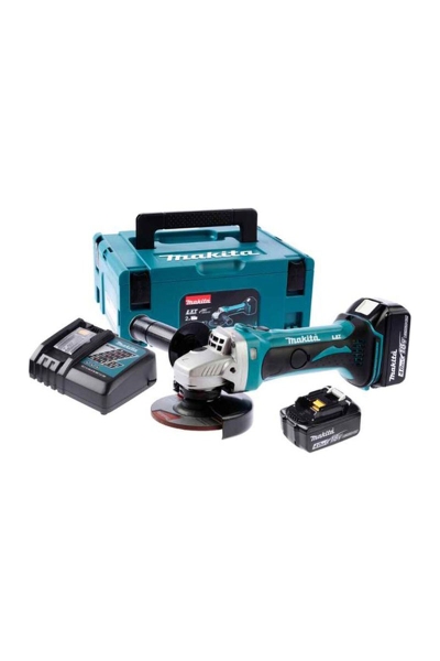 Makita DGA452RMJ 18V Li 115mm Çift Akülü Avuç Taşlama - Thumbnail