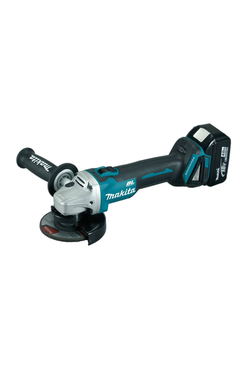  Makita Dga454rfe 18v Li 115mm Çift Akülü Devir Ayarlı Avuç Taşlama