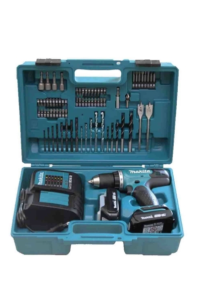 Makita - Makita DHP453SYX1 Akülü Darbeli Matkap Vidalama ve Uç Seti Makita DHP453SYX1 Akülü Darbeli Matkap Vidalama ve Uç Seti - Thumbnail