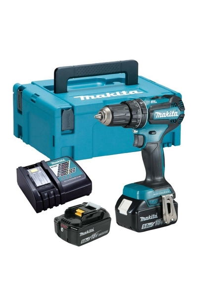 Makita - Makita DHP485RTJ 18V Li Çift Akülü Şarjlı Darbeli Matkap Vidalama Makita DHP485RTJ 18V Li Çift Akülü Şarjlı Darbeli Matkap Vidalama - Thumbnail