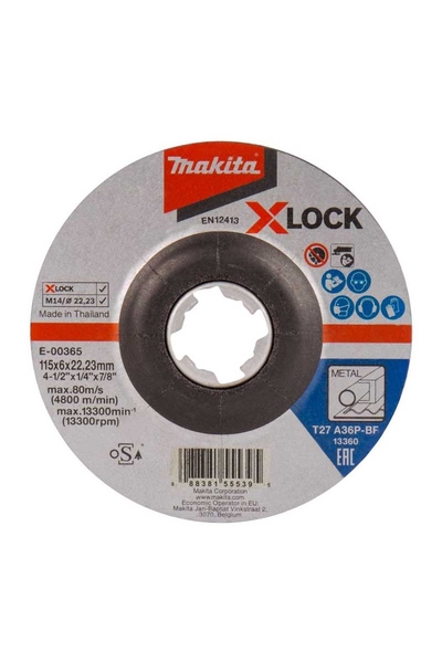 Makita Aksesuar - Makita E-00365 25li 115x6mm A36P Düz Metal Taşlama Makita Aksesuar - Makita E-00365 25li 115x6mm A36P Düz Metal Taşlama