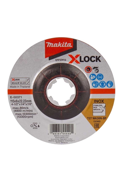 Makita Aksesuar - Makita E-00371 25li 115x6mm WA36N Düz İnox Taşlama Makita Aksesuar - Makita E-00371 25li 115x6mm WA36N Düz İnox Taşlama