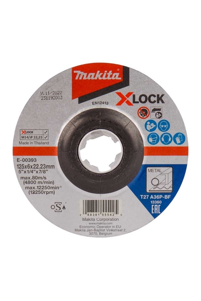 Makita Aksesuar - Makita E-00393 25li 125x6mm A36P Düz Metal Taşlama Makita Aksesuar - Makita E-00393 25li 125x6mm A36P Düz Metal Taşlama