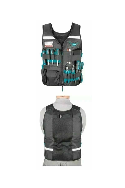 Makita E-05636 Elektrikçi/Marangoz Cepli İşçi Yeleği - Thumbnail