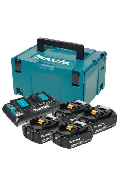 Makita MKP3PG184 BL1860Bx4-DC18RD-DMP180Z Akü Seti