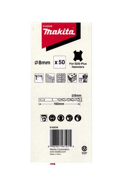 Makita D-62038 50li 8x160 Sds Plus Uç - Thumbnail
