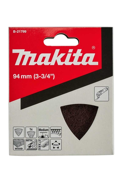 Makita Aksesuar - Makita B-21799 93mm 280 Kum Orta Üçgen Keçe Makita B-21799 93mm 280 Kum Orta Üçgen Keçe - Thumbnail