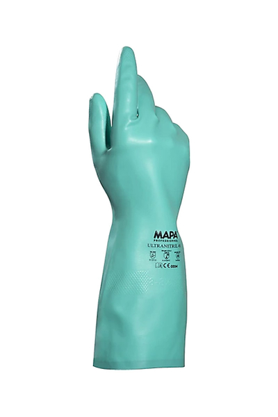 Mapa - Mapa Ultranitril491 10lu No 7 Yeşil Flok Astarlı Nitril Kimyasal Korumalı İş Eldiveni Mapa Ultranitril491 10lu No 7 Yeşil Flok Astarlı Nitril Kimyasal Korumalı İş Eldiveni - Thumbnail