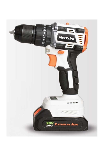 Max Extra - Max Extra MX2020 Brushless 20V 2.0Ah Akülü Darbeli Matkap Max Extra - Max Extra MX2020 Brushless 20V 2.0Ah Akülü Darbeli Matkap