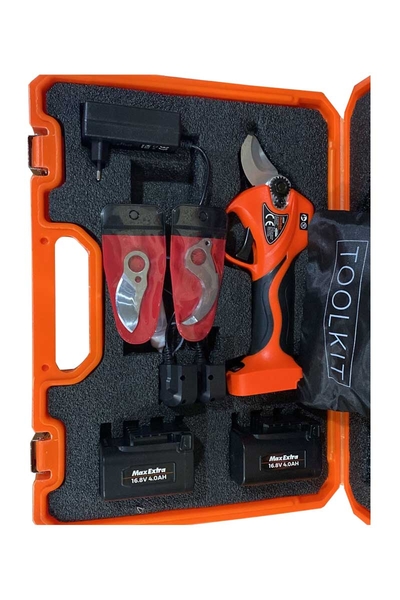 Max Extra - Max Extra MX8035 16.8V 4Ah 2 Akü ve Takım Yedek Bıçaklı Akülü Budama Makası Max Extra MX8035 16.8V 4Ah 2 Akü ve Takım Yedek Bıçaklı Akülü Budama Makası - Thumbnail