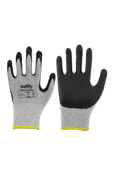 MaxSafety - Max Safety FOFLEX-300-8 No 8 HPPE Astarlı Köpük Nitril Kaplı Kesilmeye Dirençli İş Eldiveni