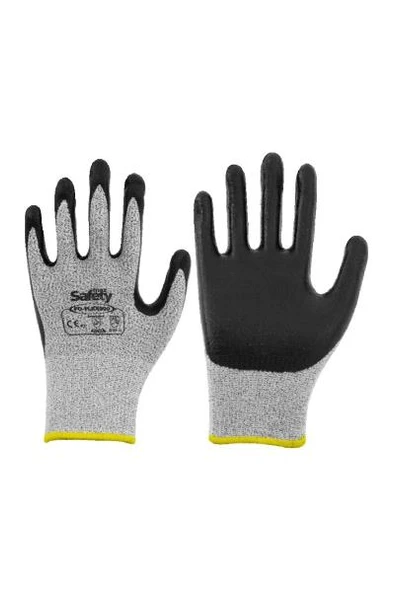 MaxSafety - Max Safety FOFLEX-500-8 No 8 HPPE Astarlı Köpük Nitril Kaplı Kesilmeye Dirençli İş Eldiveni