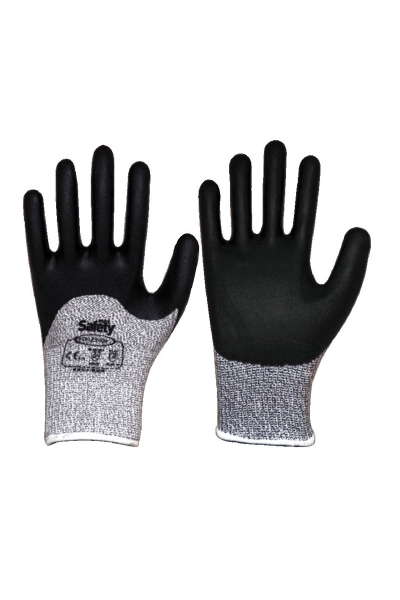 MaxSafety - Max Safety FOFLEX-534-8 No 8 HPPE Astarlı 3/4 Köpük Nitril Kaplı Kesilmeye Dirençli İş Eldiveni