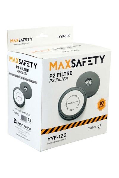 MaxSafety - Max Safety YYF-120 10lu YYM-100 için P2 Toz Filtresi