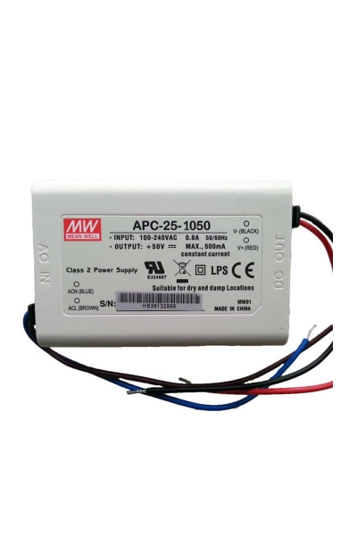 Mean Well - Mean Well APC-25-1050 25W 14Vdc 1.05A Led Sürücü